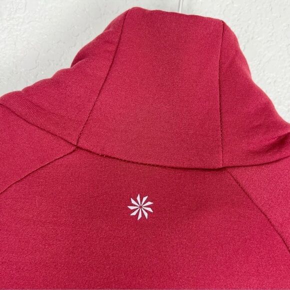 Athleta Polartec Funnel Neck Sweatshirt, Decadent Red SP - Picture 6 of 8